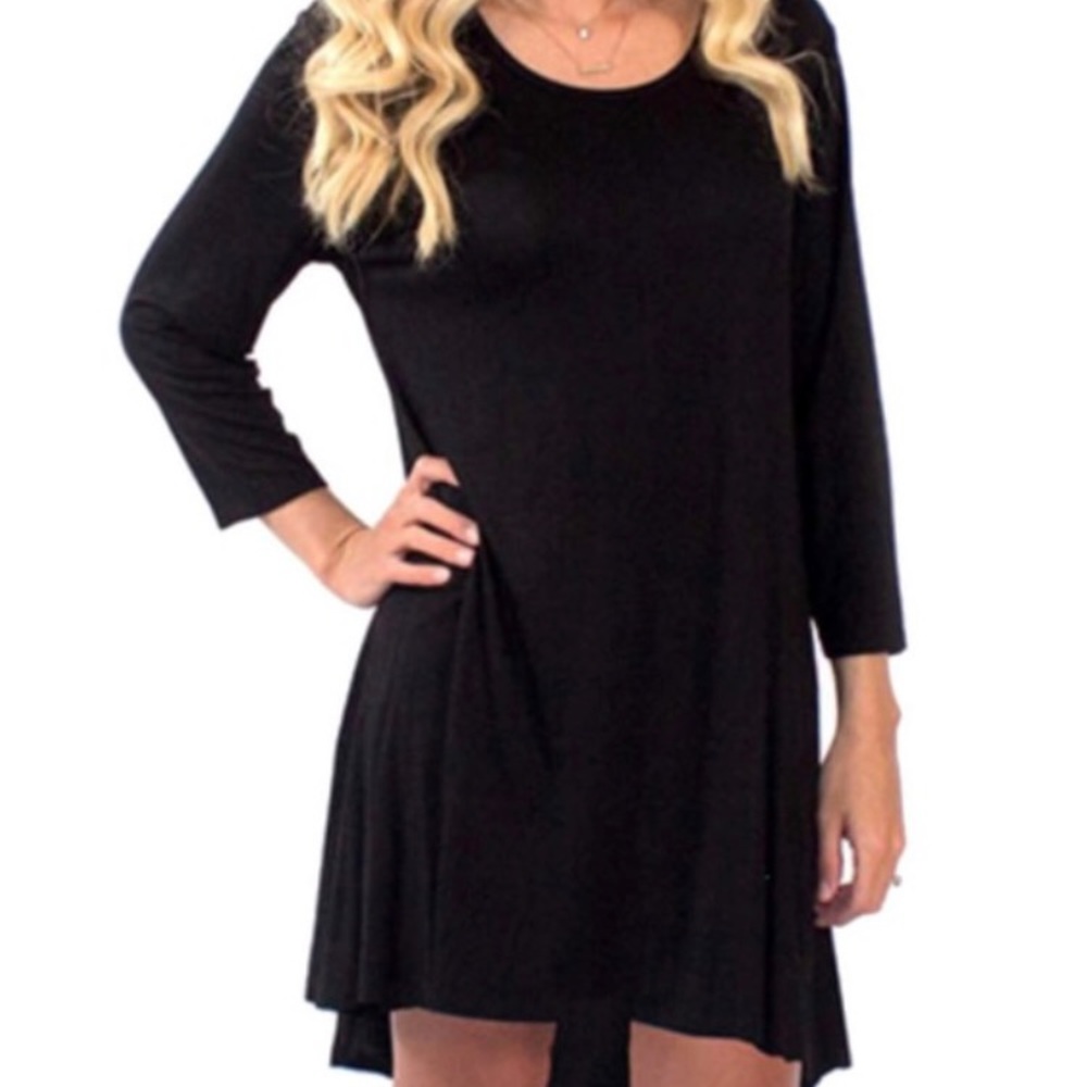 Black T Shirt Dress by Simply Southern